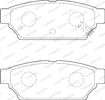 Wagner WBP21872A - Тормозные колодки, дисковые, комплект www.autospares.lv