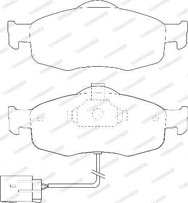 Wagner WBP21395A - Bremžu uzliku kompl., Disku bremzes www.autospares.lv