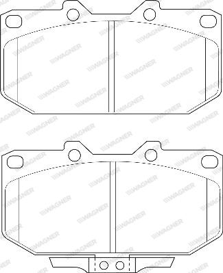 Wagner WBP21307A - Bremžu uzliku kompl., Disku bremzes www.autospares.lv