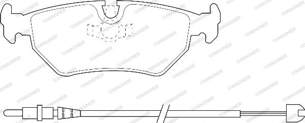 Wagner WBP21275A - Bremžu uzliku kompl., Disku bremzes www.autospares.lv