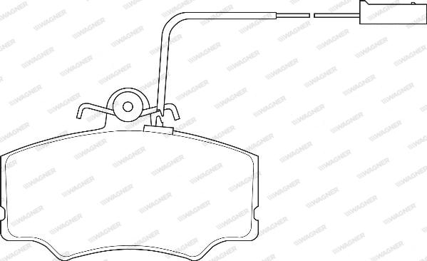 Wagner WBP21271A - Bremžu uzliku kompl., Disku bremzes www.autospares.lv