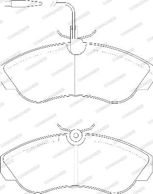 Wagner WBP21799A - Brake Pad Set, disc brake www.autospares.lv