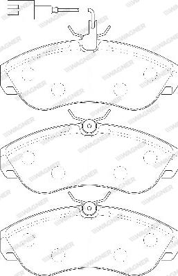 Wagner WBP21799B - Bremžu uzliku kompl., Disku bremzes www.autospares.lv