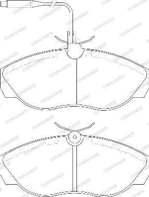 Wagner WBP21797A - Bremžu uzliku kompl., Disku bremzes www.autospares.lv