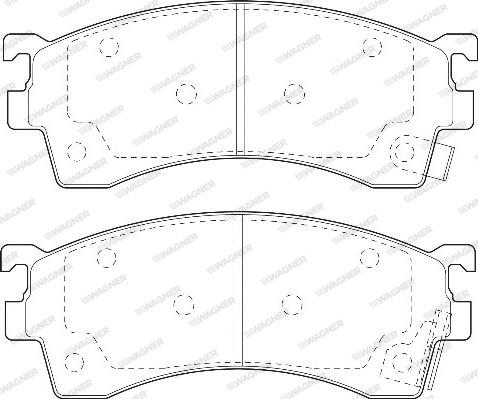 Wagner WBP21754A - Brake Pad Set, disc brake www.autospares.lv