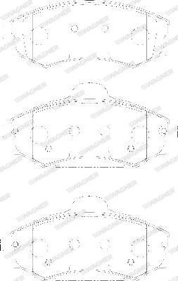 Wagner WBP21725A - Bremžu uzliku kompl., Disku bremzes www.autospares.lv