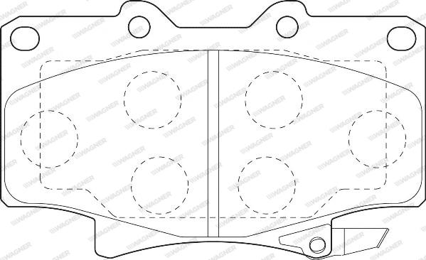 Wagner WBP21775A - Bremžu uzliku kompl., Disku bremzes www.autospares.lv