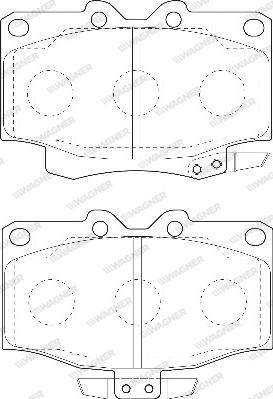 Wagner WBP21777A - Bremžu uzliku kompl., Disku bremzes www.autospares.lv