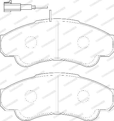 Wagner WBP23919A - Brake Pad Set, disc brake www.autospares.lv