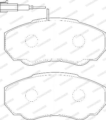 Wagner WBP23917A - Bremžu uzliku kompl., Disku bremzes www.autospares.lv