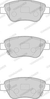 Wagner WBP23982B - Тормозные колодки, дисковые, комплект www.autospares.lv