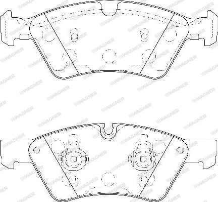 Wagner WBP23922A - Bremžu uzliku kompl., Disku bremzes www.autospares.lv