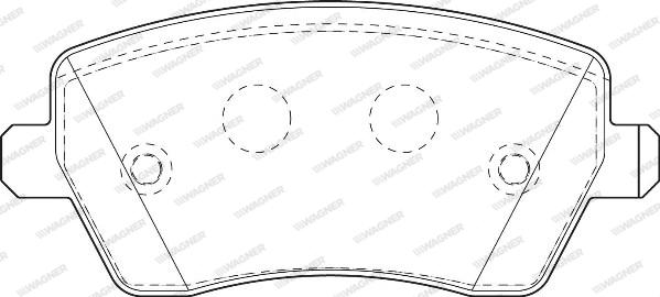 Wagner WBP23973A - Тормозные колодки, дисковые, комплект www.autospares.lv