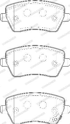 Wagner WBP23973B - Brake Pad Set, disc brake www.autospares.lv