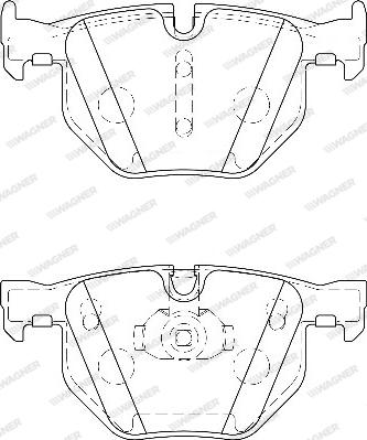 Wagner WBP23447A - Bremžu uzliku kompl., Disku bremzes www.autospares.lv