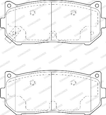 Wagner WBP23455A - Bremžu uzliku kompl., Disku bremzes www.autospares.lv