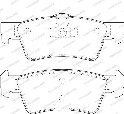 Wagner WBP23467A - Bremžu uzliku kompl., Disku bremzes www.autospares.lv