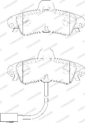 Wagner WBP23410A - Bremžu uzliku kompl., Disku bremzes www.autospares.lv