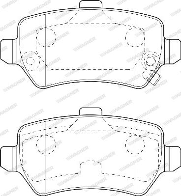 Wagner WBP23417A - Brake Pad Set, disc brake www.autospares.lv