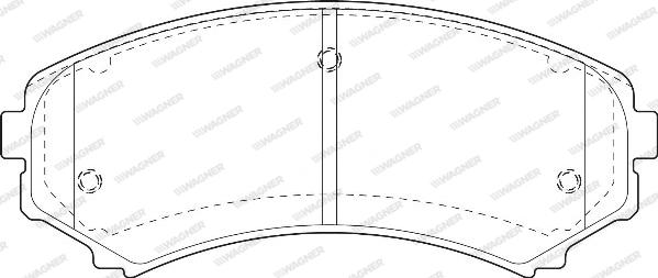 Wagner WBP23488A - Brake Pad Set, disc brake www.autospares.lv