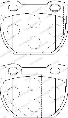 Wagner WBP23471B - Bremžu uzliku kompl., Disku bremzes www.autospares.lv