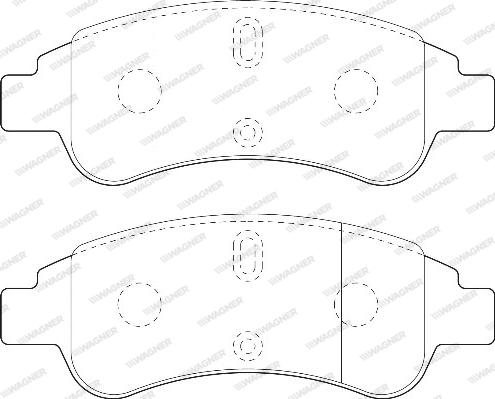 Wagner WBP23599A - Тормозные колодки, дисковые, комплект www.autospares.lv