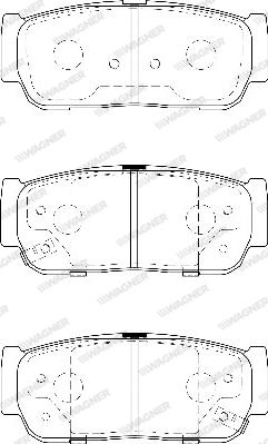 Wagner WBP23545A - Brake Pad Set, disc brake www.autospares.lv