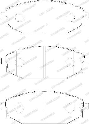 Wagner WBP23518A - Bremžu uzliku kompl., Disku bremzes www.autospares.lv