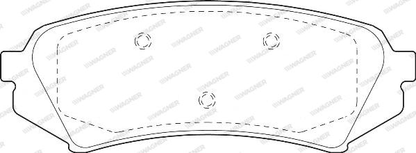 Wagner WBP23539A - Brake Pad Set, disc brake www.autospares.lv