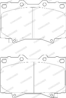 Wagner WBP23524A - Bremžu uzliku kompl., Disku bremzes www.autospares.lv