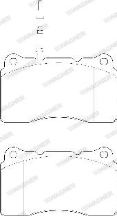 Wagner WBP23575A - Brake Pad Set, disc brake www.autospares.lv