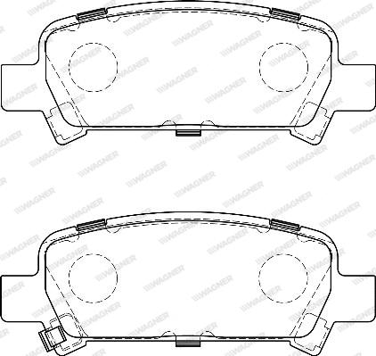 Wagner WBP23572A - Brake Pad Set, disc brake www.autospares.lv