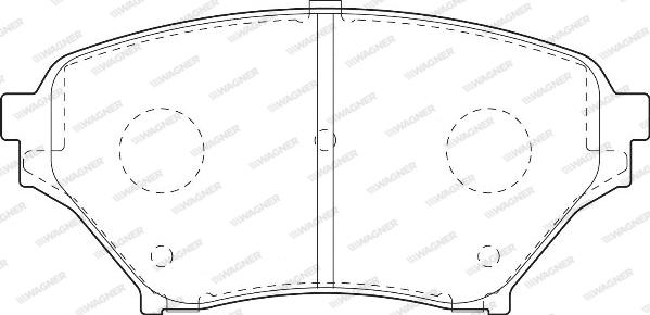 Wagner WBP23696A - Bremžu uzliku kompl., Disku bremzes www.autospares.lv