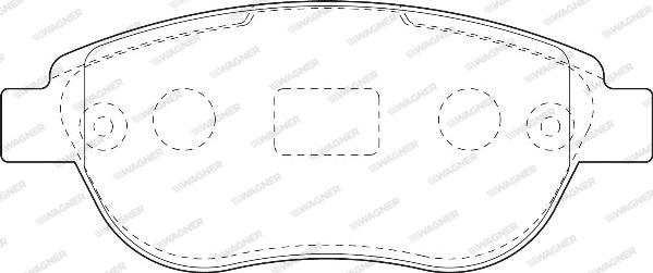 Wagner WBP23600A - Тормозные колодки, дисковые, комплект www.autospares.lv