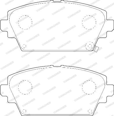 Wagner WBP23094B - Bremžu uzliku kompl., Disku bremzes www.autospares.lv