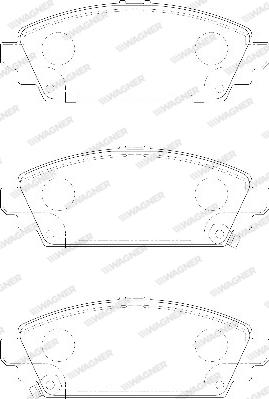 Wagner WBP23096A - Bremžu uzliku kompl., Disku bremzes www.autospares.lv