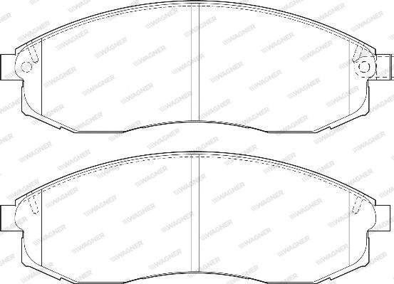 Wagner WBP23086A - Brake Pad Set, disc brake www.autospares.lv