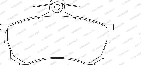 Wagner WBP23080A - Brake Pad Set, disc brake www.autospares.lv