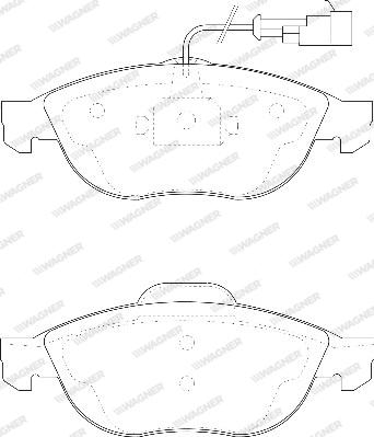 Wagner WBP23140A - Brake Pad Set, disc brake www.autospares.lv