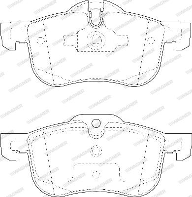 Wagner WBP23112A - Bremžu uzliku kompl., Disku bremzes www.autospares.lv