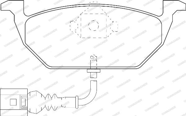 Wagner WBP23130A - Тормозные колодки, дисковые, комплект www.autospares.lv