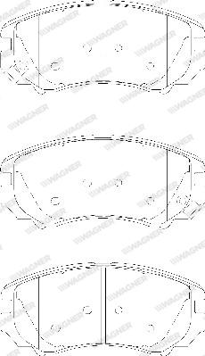 Wagner WBP23891A - Brake Pad Set, disc brake www.autospares.lv