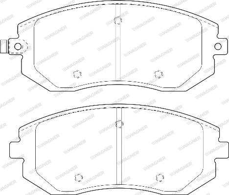 Wagner WBP23865A - Brake Pad Set, disc brake www.autospares.lv