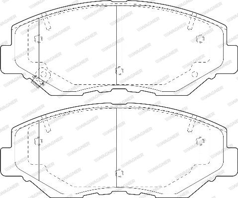 Wagner WBP23868A - Bremžu uzliku kompl., Disku bremzes www.autospares.lv