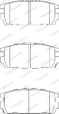 Wagner WBP23813A - Bremžu uzliku kompl., Disku bremzes autospares.lv