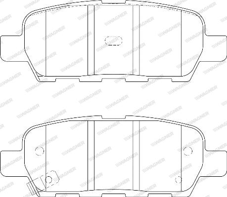 Wagner WBP23871A - Brake Pad Set, disc brake www.autospares.lv