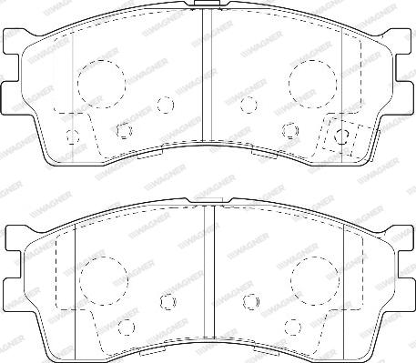 Wagner WBP23873A - Bremžu uzliku kompl., Disku bremzes www.autospares.lv