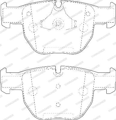 Wagner WBP23397A - Brake Pad Set, disc brake www.autospares.lv