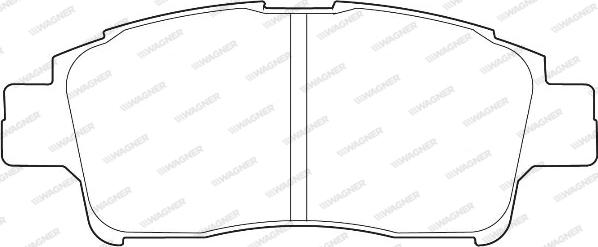 Wagner WBP23348A - Brake Pad Set, disc brake www.autospares.lv