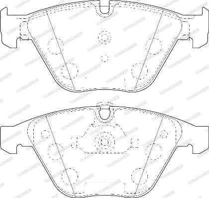 Wagner WBP23313A - Bremžu uzliku kompl., Disku bremzes www.autospares.lv